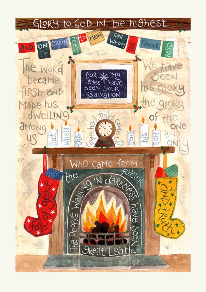 Hannah Dunnett Glory to God Christmas Card