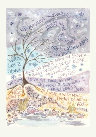 Hannah Dunnett In the bleak mid winter Christmas Card