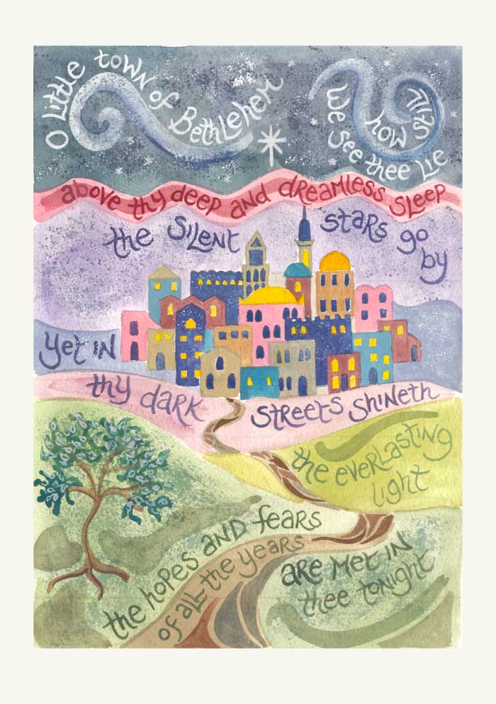 Hannah Dunnett O Little Town Christmas Card