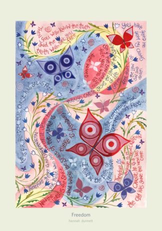 Hannah Dunnett Freedom Greetings Card light background