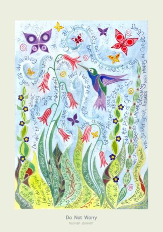 Hannah Dunnett Do Not Worry greetings card