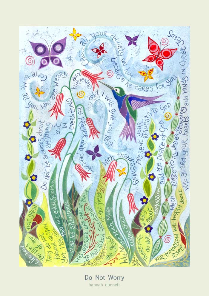 Hannah Dunnett Do Not Worry Art Poster