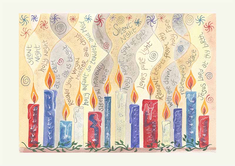 Hannah Dunnett Silent Night Christmas card