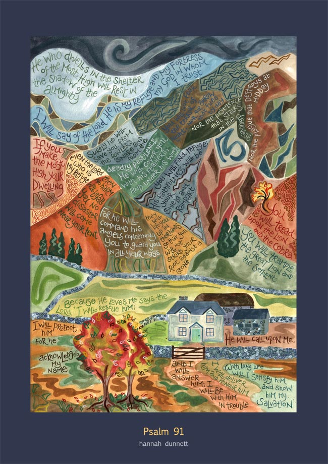 Hannah Dunnett Psalm 91 Print