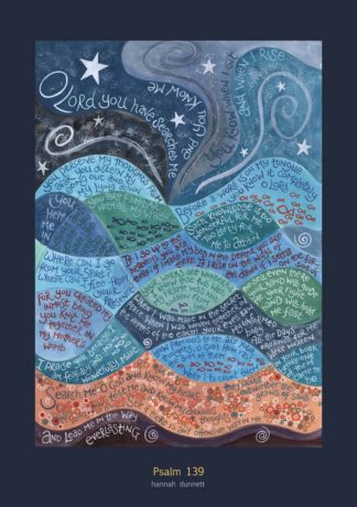 Hannah Dunnett Psalm 139 Art Poster