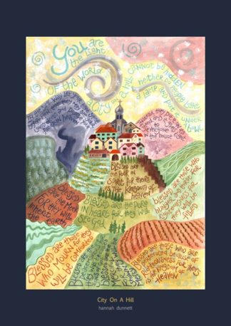 Hannah Dunnett City On A Hill Art Poster