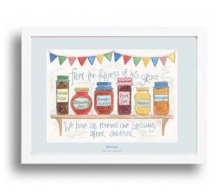 Hannah Dunnett Blessings A4 poster framed