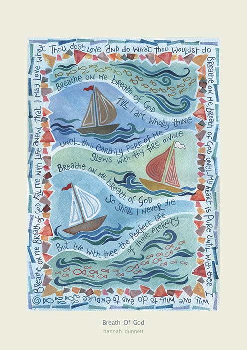 Hannah Dunnett Breath of God A4 Poster