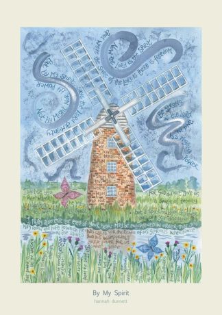 Hannah Dunnett By My Spirit greetings card