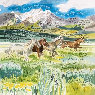Hannah Dunnett Freedom square card and poster