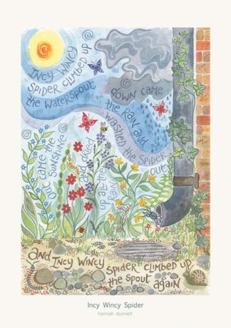 Hannah Dunnett Incy Wincy Spider greetings card