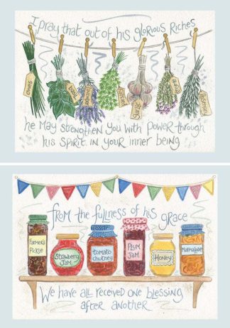 Hannah Dunnett May He Strengthen You and Blessings Notecards new version copy