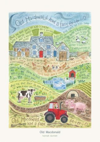 Hannah Dunnett Old Macdonald greetings card