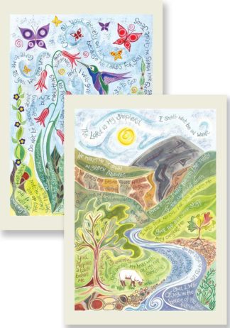Hannah Dunnett Psalm 23 and Do Not Worry Notecards updated version
