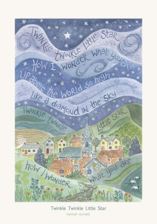 Hannah Dunnett Twinkle Twinkle Little Star greetings card