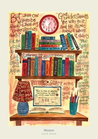 Hannah Dunnett Wisdom Art Print Cream Border