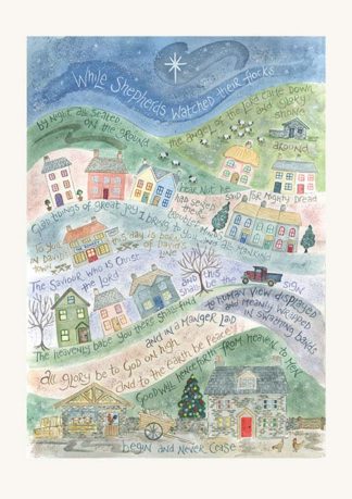 Hannah Dunnett while shepherds watched Christmas Card