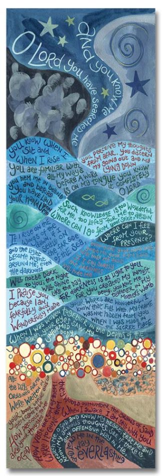 Hannah Dunnett psalm 139 bookmark front image