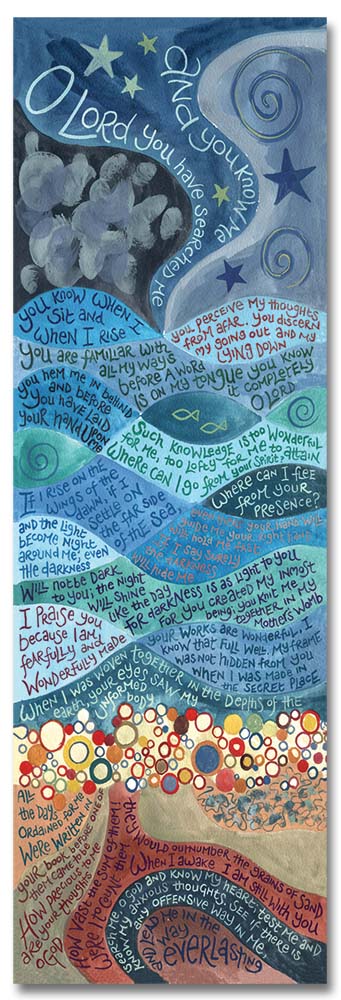 Hannah Dunnett psalm 139 bookmark front image