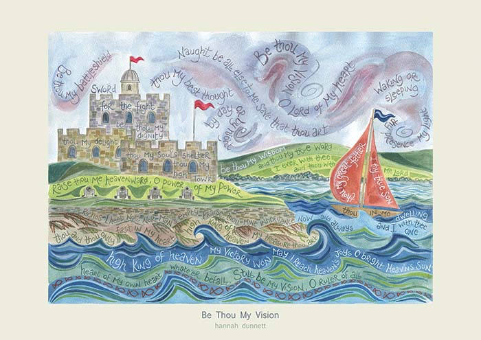 Hannah Dunnett Be Thou My Vision greetings card