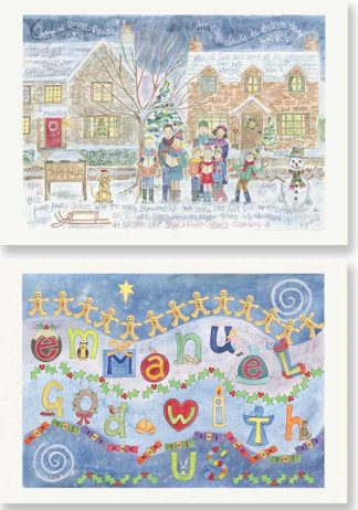 Hannah Dunnett Once in Royal and Emmanuel Christmas card pack