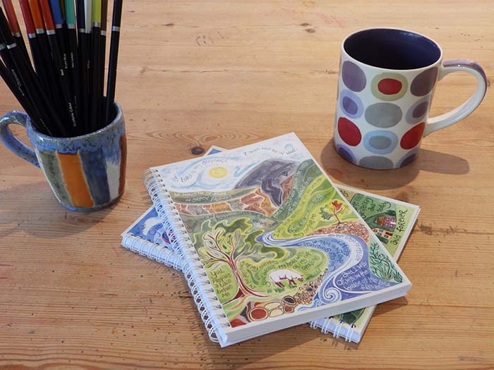 Hannah Dunnett psalm 23 notebook closeup image
