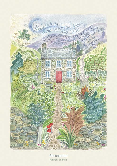 Hannah Dunnett Restoration greetings card