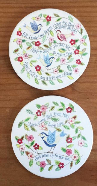 Hannah Dunnett For I Know The Plans and I have come coasters image
