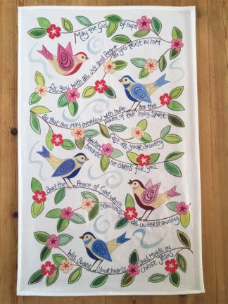 Hannah Dunnett God of Hope Tea Towel design