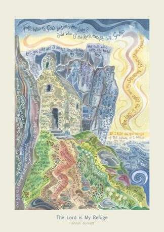 Hannah Dunnett The Lord is My Refuge greetings card