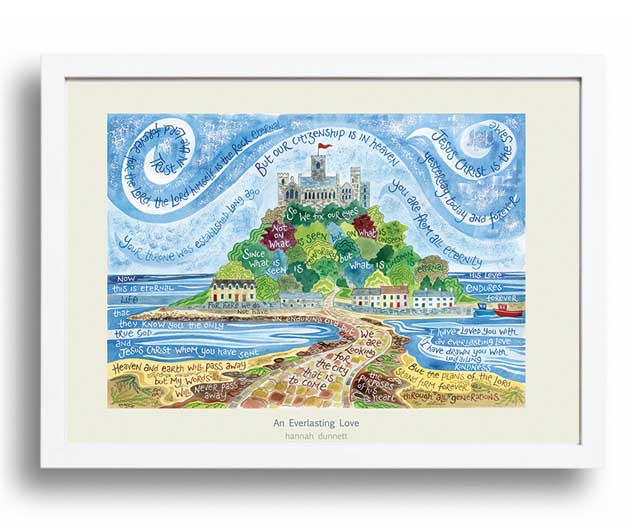 Hannah Dunnett An Everlasting Love A3 Poster white frame
