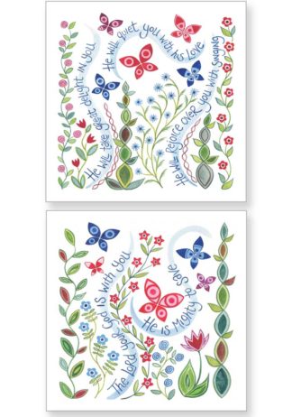 Hannah Dunnett Delight and God is With You Notecards
