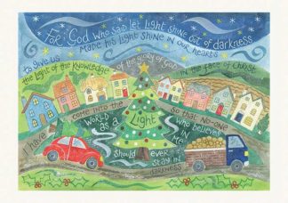 Hannah Dunnett Shine in Our Hearts A6 Christmas card