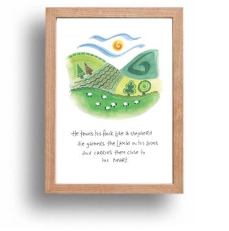 Hannah Dunnett Close To His Heart print wood frame