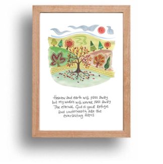 Hannah Dunnett Eternal God print wood frame