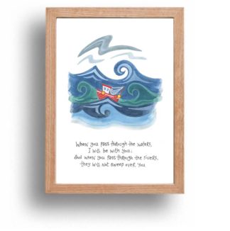 Hannah Dunnett I Will Be With You print wood frame