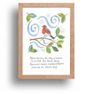 Hannah Dunnett Praise My Soul print wood frame