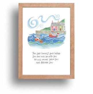 Hannah Dunnett The Lord Goes Before You print wood frame