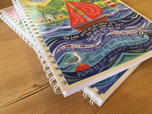 Hannah Dunnett Bless You and Keep You notebook ultra closeup image
