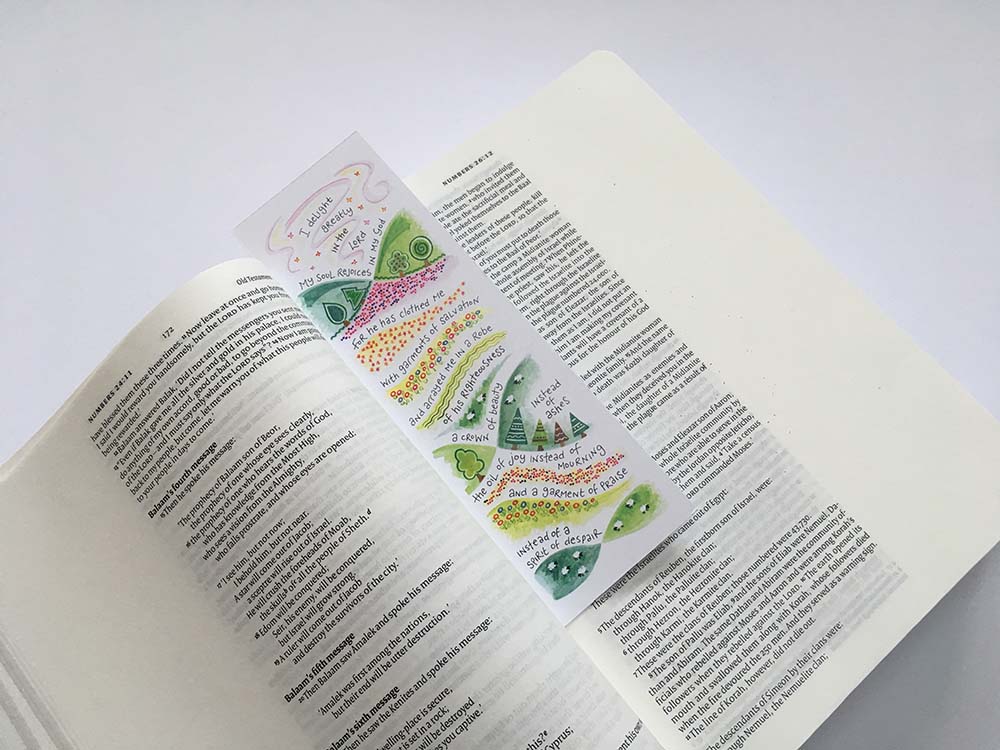 Hannah Dunnett Garment of Praise bookmark on book image
