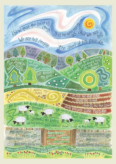 Hannah Dunnett The Good Shepherd notebook cover