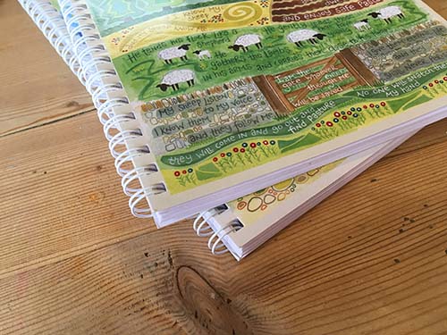 Hannah Dunnett The Good Shepherd notebook ultra closeup image