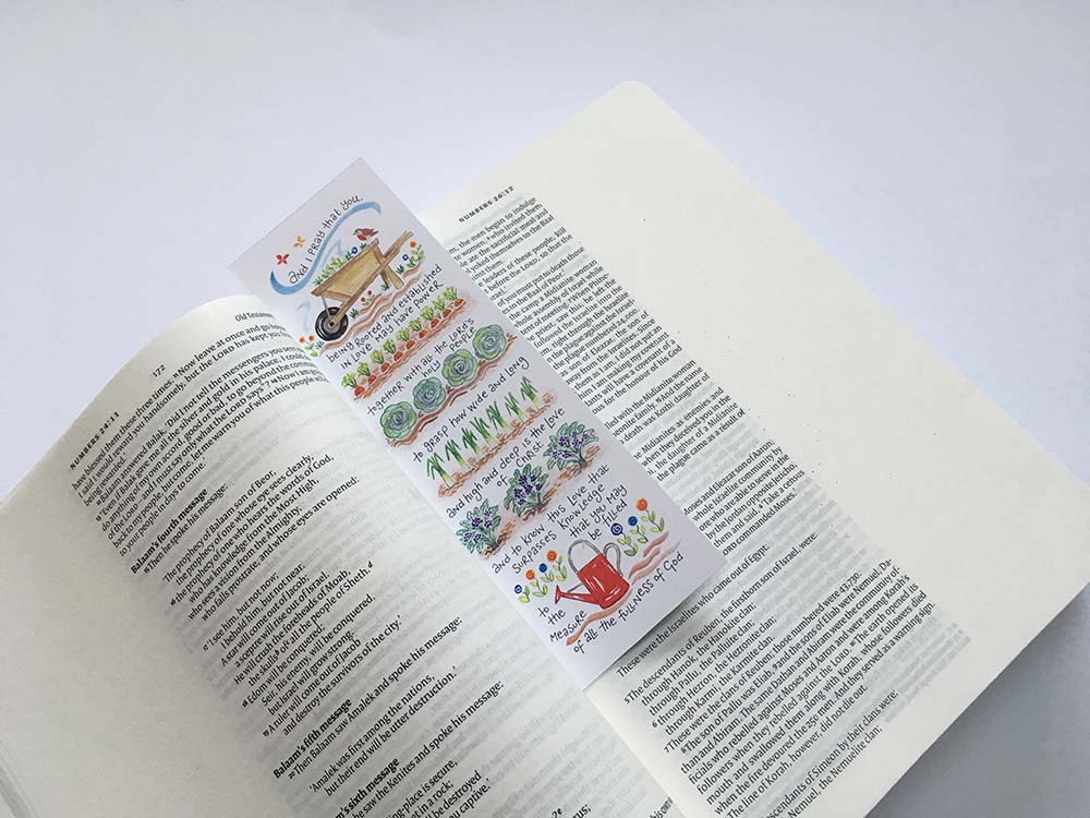 Hannah Dunnett The Love of Christ bookmark on book image