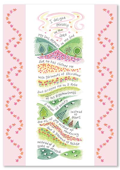 Hannah Dunnett Garment of Praise greetings card