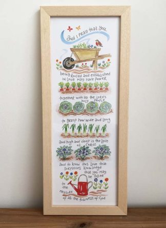 Hannah Dunnett The Love of Christ Slimline Print framed