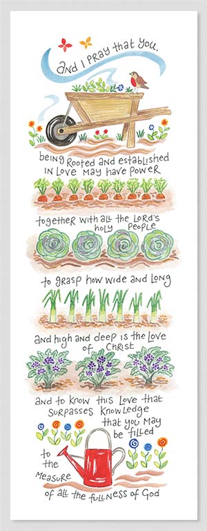 Hannah Dunnett The Love of Christ Slimline Print unframed