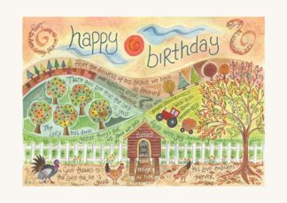 Hannah Dunnett Happy Birthday Card Farm Picture
