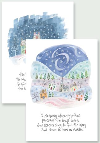 Hannah Dunnett Proclaim The Holy Birth and The Wondrous Gift Christmas Cards