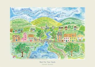 Hannah Dunnett Rest For Your Souls poster and greetings card