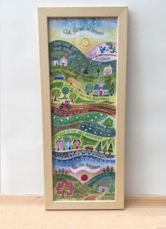 Hannah Dunnett The Lords Prayer Slimline Print framed